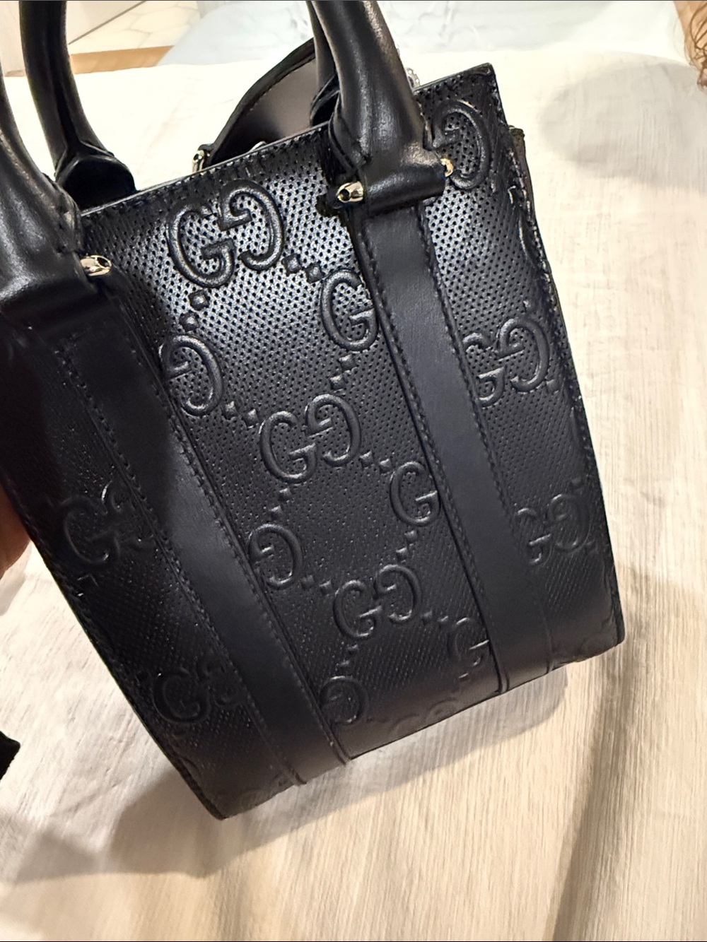 Gucci GG Embossed Tote Bag